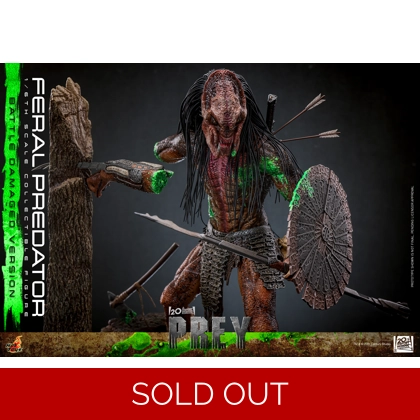 Hot Toys - Prey - 1/6th scale Feral Predator (Battle Damaged Version) Collectible Figure